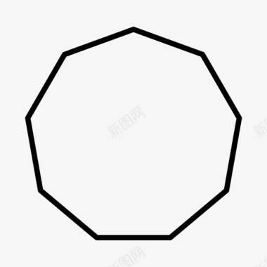 V形几何非边形几何学多边形图标