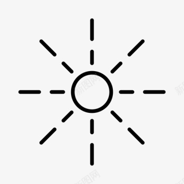 夏季气候户外图标