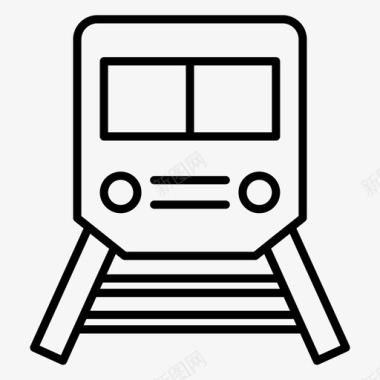 公交地铁标识快速交通铁路道路地铁图标