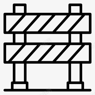 电动车事故路障边界施工路障图标