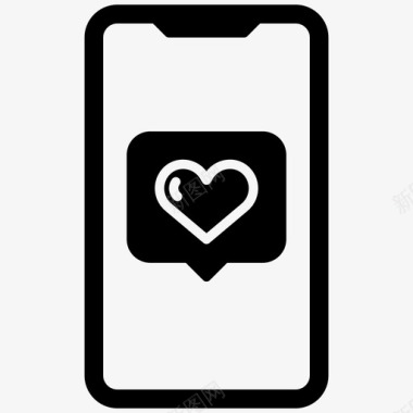 智能手机iphone爱情图标