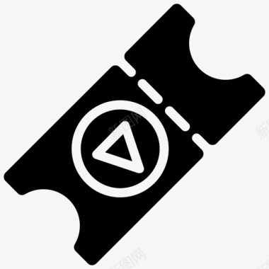 电影票PNG免抠素材电影票假日电影图标