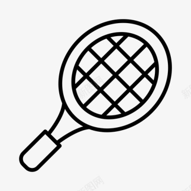 网球拍网球拍活动老年图标