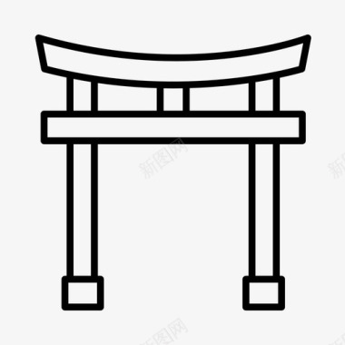 亚洲拱门中国文化图标