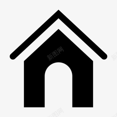 小房子免抠房子建筑物家图标