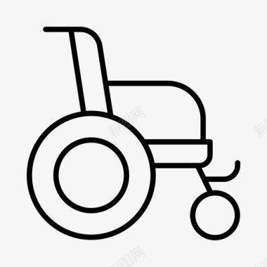 轮椅残疾老年人图标