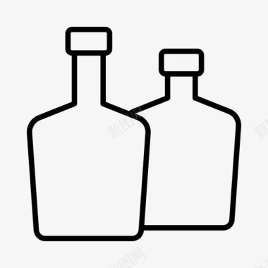 回收利用瓶回收瓶玻璃瓶回收图标