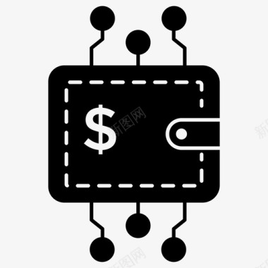 链夊数字货币比特币钱包区块链钱包图标