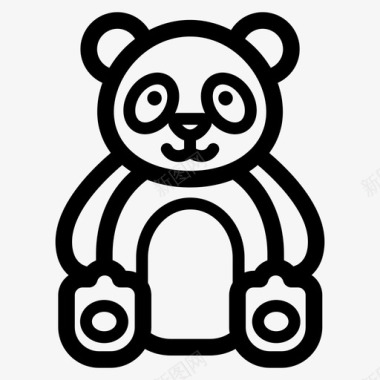 大熊猫熊中国图标