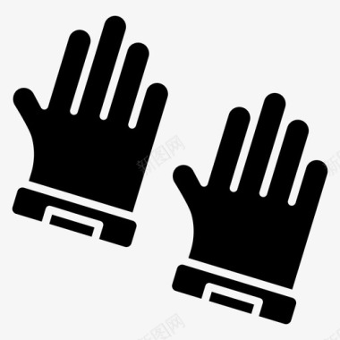 手保护守门员手套手保护运动配件图标