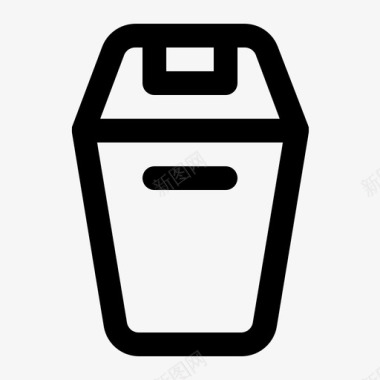 垃圾删除图标垃圾桶厨房餐厅图标