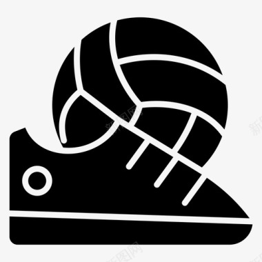 排球鞋足球装备鞋类图标