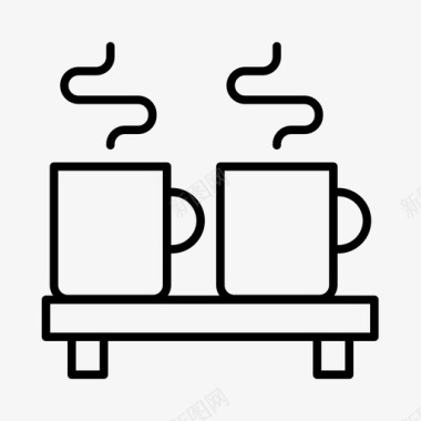 休息图标咖啡休息商务公司图标