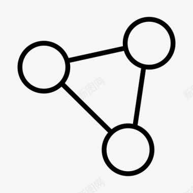 活性分子网络原子连接图标