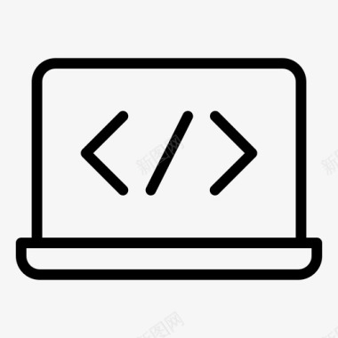 HTML代码代码html编程图标