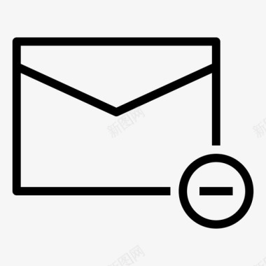 垃圾删除图标删除消息取消电子邮件图标