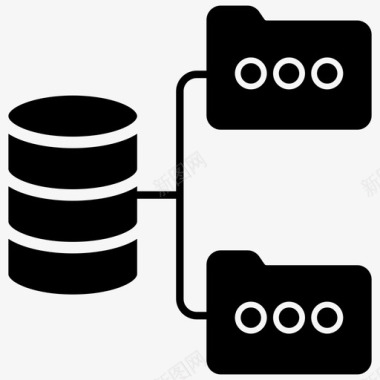 录制的文件分布式数据库数据共享数据存储图标