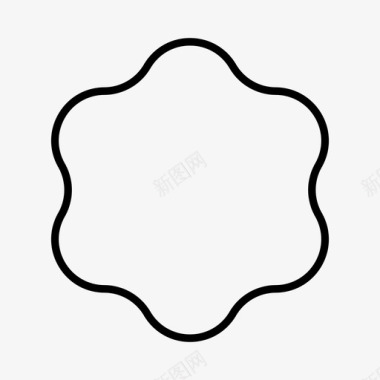 几何圆拱圆星几何学数学图标