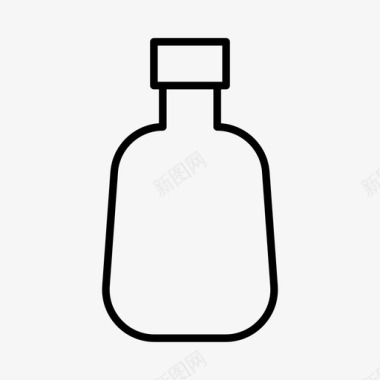 透明瓶酒精瓶子图标
