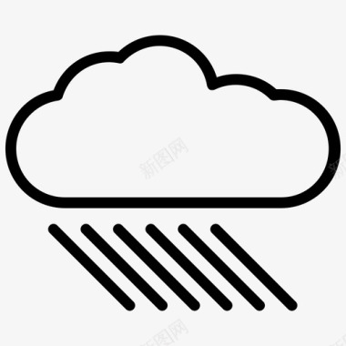 色光雨水生态能源图标