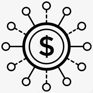 比特币网络比特币技术加密货币图标