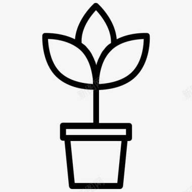 色光植物生态能源图标