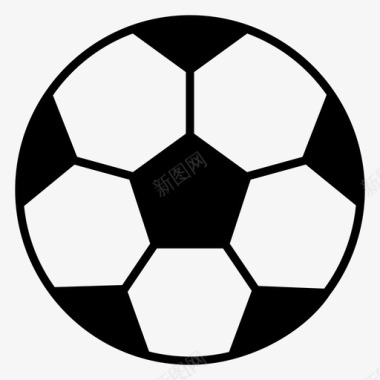 足球体育配件体育器材图标