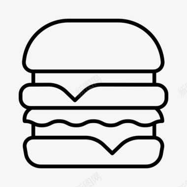 汉堡美食快餐图标