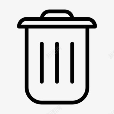 垃圾删除图标删除垃圾篮子图标