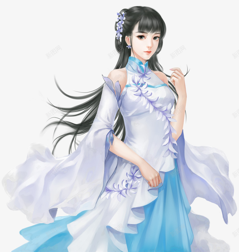 白衣美女png免抠素材_88icon https://88icon.com 白衣 美女