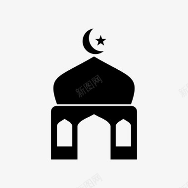 穆哈拉姆清真寺伊斯兰节日图标