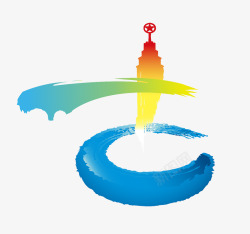 河北混合双人国际冰壶公开赛logo西柏坡赵州桥冰壶素材