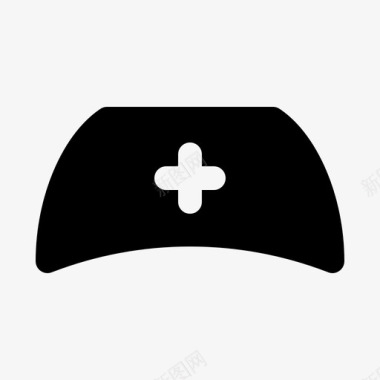 常规护士帽护士帽帽子医生图标