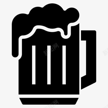周年庆典素材啤酒酒精饮料图标