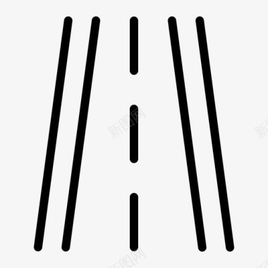 保龄球道路标志道路公路小路图标