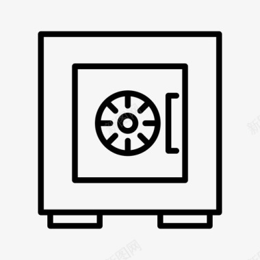 仓库分发保险箱财务安保图标