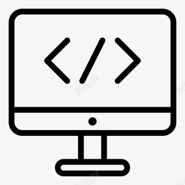 HTML代码代码html编程图标