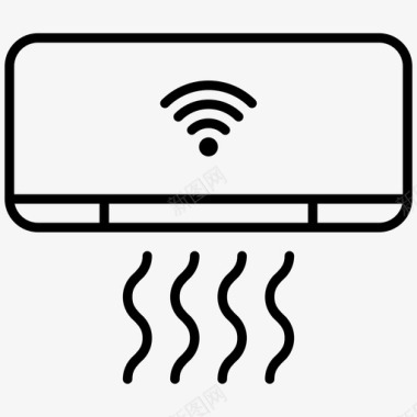 智能电子储物柜空调冷气电子图标