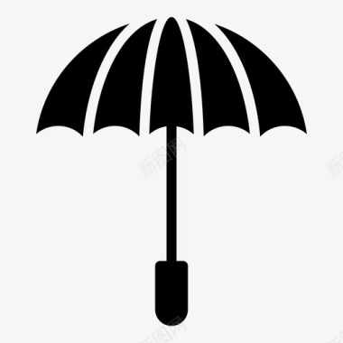 遮阳伞遮阳伞雨伞保险图标