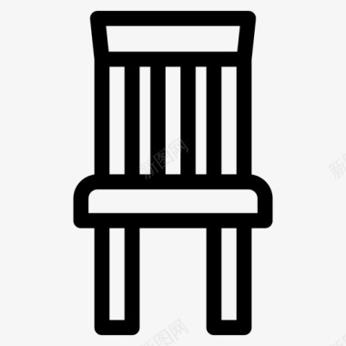 椅子装饰餐饮图标