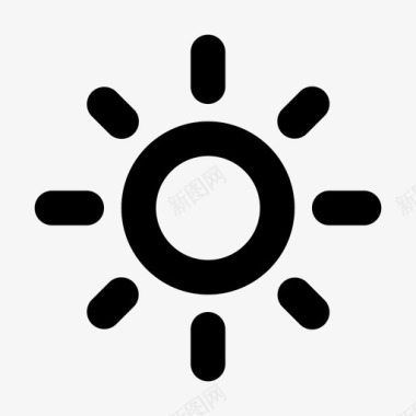 太阳太阳亮度光线图标