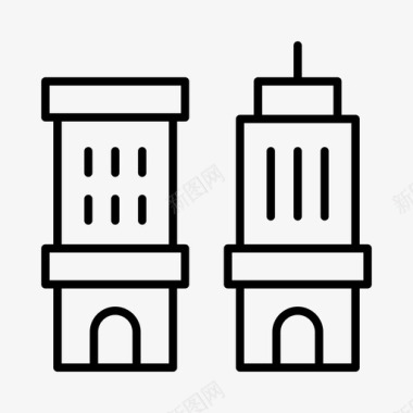 高层公寓公寓大楼高层图标