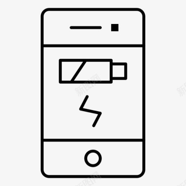 充电状态电池充电电话图标