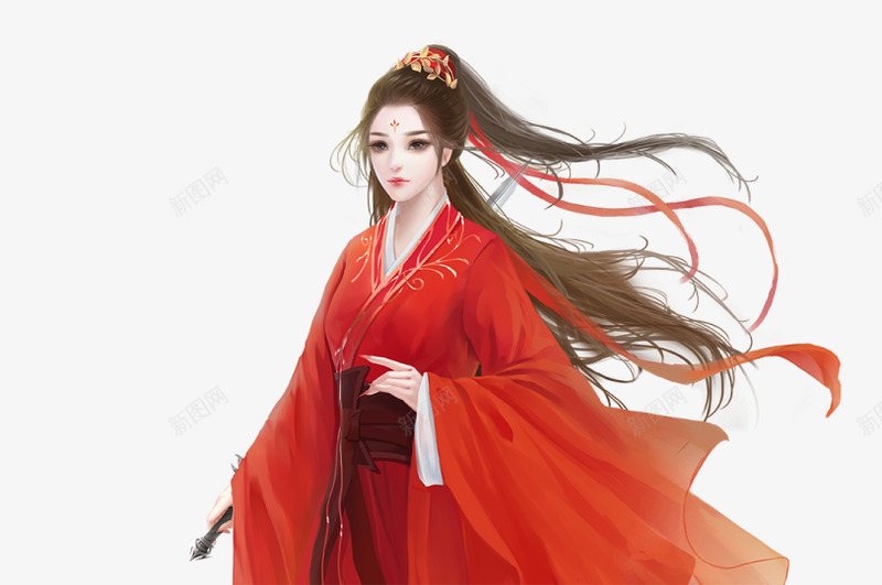 红佛女png免抠素材_88icon https://88icon.com 红佛女