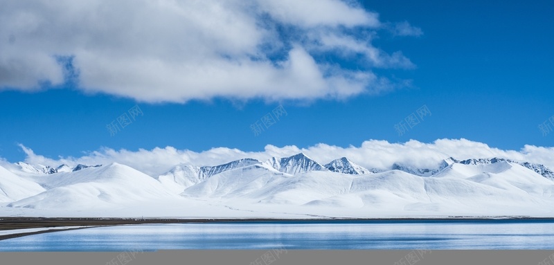 雪山晴天蓝云jpg设计背景_88icon https://88icon.com 雪山 晴天蓝云 蓝色 背景