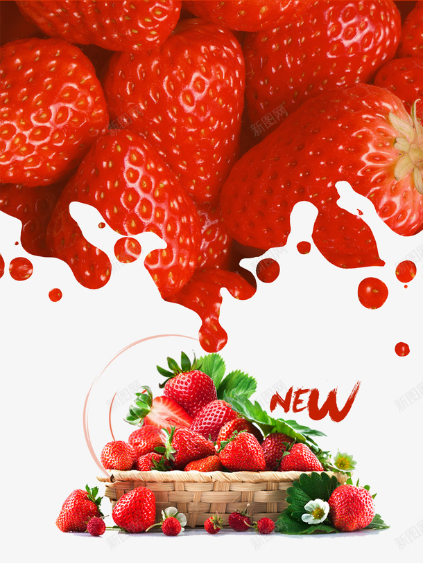 草莓水果高清psd免抠素材_88icon https://88icon.com 夏日美食 新图 水果 红色 草莓 高清