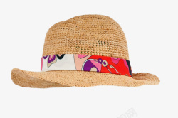 女士沙滩帽透明图素材