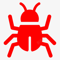 红色小甲虫免扣素材素材