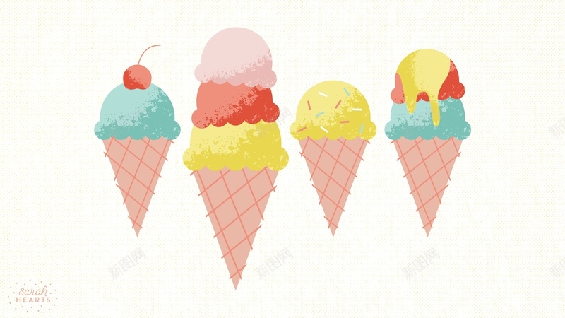 简约卡通冰淇淋jpg设计背景_88icon https://88icon.com 甜品 冰淇淋 花 桌面 壁纸 背景 空白 静物 小清新 文艺