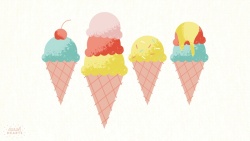 冰淇淋高清简约卡通冰淇淋高清图片